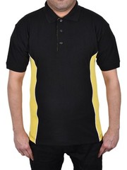 Mens Polo Shirt Heavy Work T Shirts Short Sleeve Two Tone Tee Sizes S-6XL