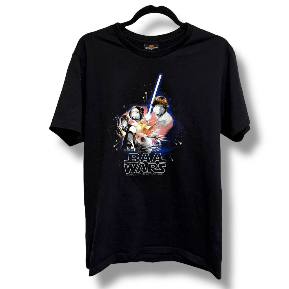 Global Culture BAA Wars Star Sheep Kiwi New Zealand Collectible Tee Size L NEW