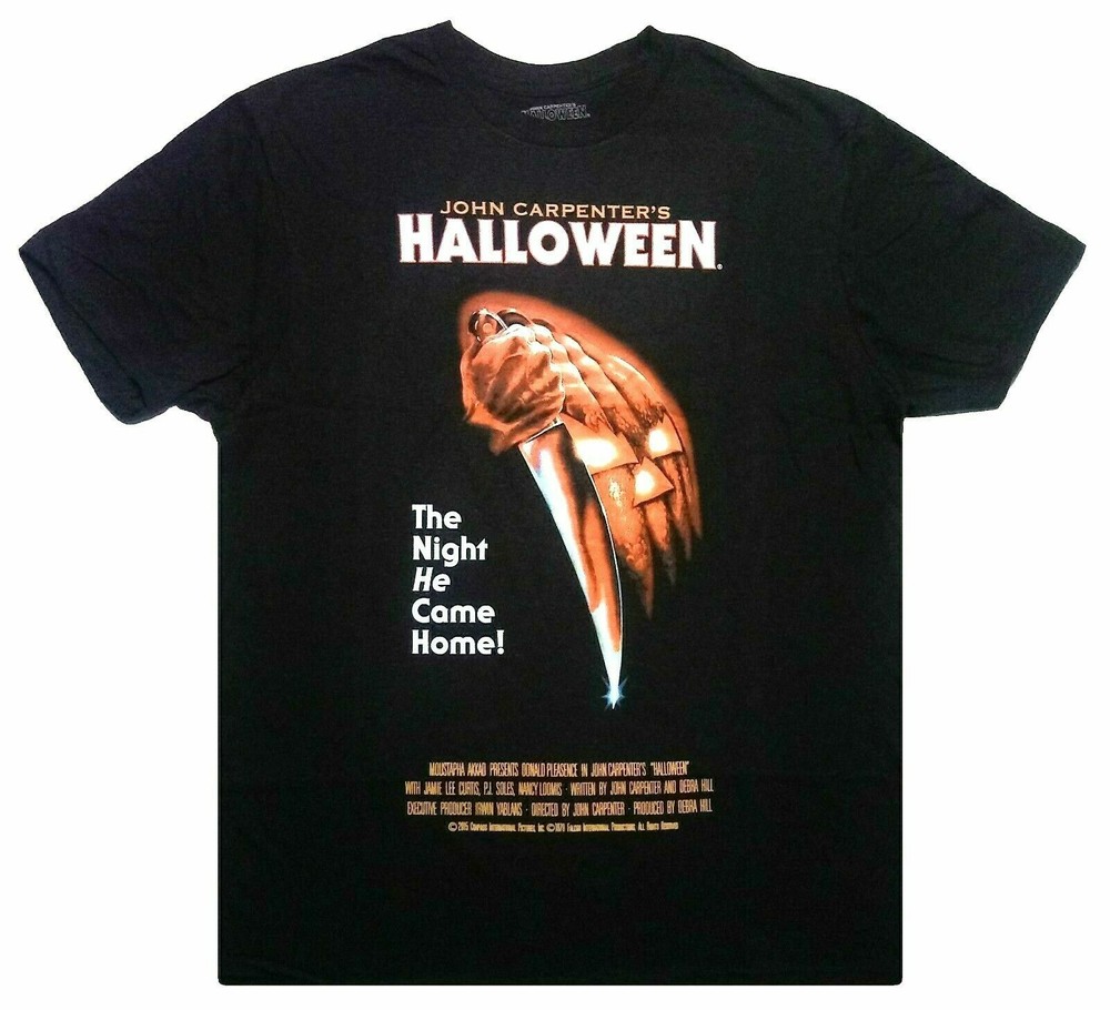 John Carpenter’s Halloween Mens The Night He Came Home Shirt New L, 2XL,3XL