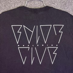 Baylor Club WWE Shirt Mens 2XL Black Worldwide Geometric Bolt Casual Finn Balor