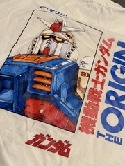 Gundam The Origin White Cotton Tee T Shirt Capsule Corp Anime Manga Shirt