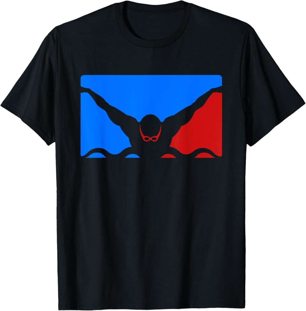Great Butterfly Swimmer Design Swimming Swim Sports T-Shirt