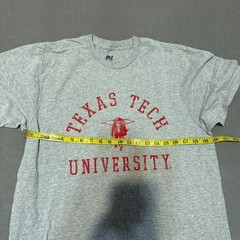 Vintage 00S Mv Sport Mens T-Shirt Size L Light Grey Texas Tech University