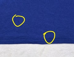 Mens Lacoste Short Sleeve T Shirt Blue XL Bad Condition Holes