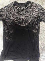 Buckle Afflection Lot (3) Shirts L/S S/S MED Biker Grunge Rock