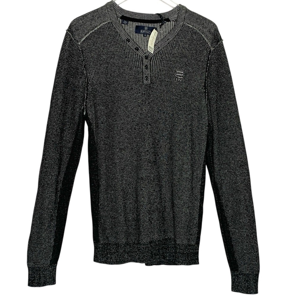 Buffalo David Bitton XL NEW Warenty Thermal Henley Long Sleeve Shirt Waffle