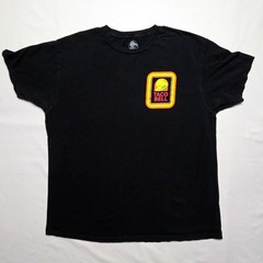 Taco Bell Logo Graphic Tee Mens Black XL Cotton Casual Fast Food T-Shirt