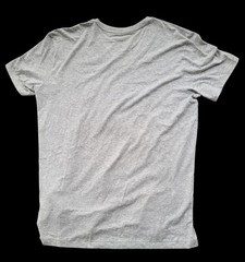 NWT Armani Exchange Heather Gray Blue Foil Graphic V Neck Logo Tee T Shirt Sz L