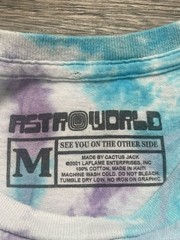 Travis Scott Astroworld Festival Flame Tie Dye Graphic T-Shirt