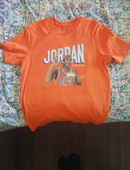 Michael Jordan “Wheaties” Graphic T-Shirt – Orange – Chicago Bulls Retro Tee