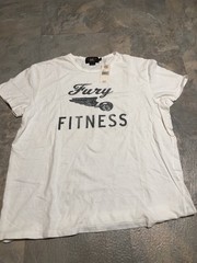 RRL Ralph Lauren Double RL Fury Fitness graphic t Shirt White Mans XL NWT 🔥