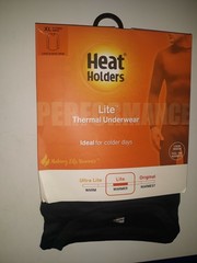 Heat Holders Men’s ULTRA LITE Base Layer Top Shirt Black XL / X-LARGE 46/48 NEW
