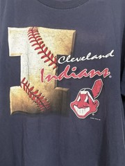 Vtg Lee Sport Nutmeg 1996 Cleveland Indians Caricature Graphic T Shirt XL
