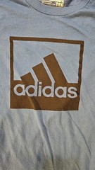 Adidas Climalite Short Sleeve Graphic T-Shirt Mens L Blue Big Logo 2015