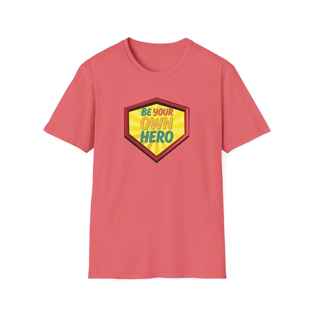 Be Your Own Hero T-Shirt | Superhero Shield Graphic
