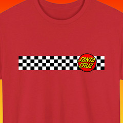 Santa Cruz Checkerboard Skate T Shirt Classic Skateboard Surf Streetwear