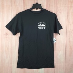 Neff Forever Fresh T Shirt Men Small Black Mountain Graphic Print Cotton Outdoor