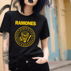 RAMONES Punk Rock Band T-Shirt Black S-3XL