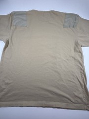 Vintage Karl Kani Men’s T-Shirt Size 2XL Tan Beige Hip Hop Shoulder Patches Y2K