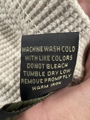 Redhead 5XL Heavyweight Thermal Henley Waffle Knit 100% Cotton Long John Shirt