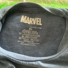 Marvel XL Blue Avengers Graphic T-Shirt Crew Neck Short Sleeve Hulk Spider-Man