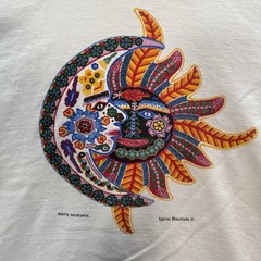 Vintage Yazbek Shirt Adult Large White Aztec Nature Grunge Skater Thrasher Y2K