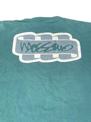 Vintage Mossimo T Shirt Men’s Large Green Single Stitch Made in USA Front & Back