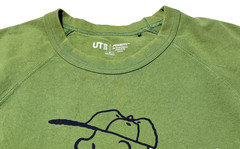 UNIQLO UT Peanuts Charlie Brown Raglan T-Shirt Green Men’s M Vintage Style