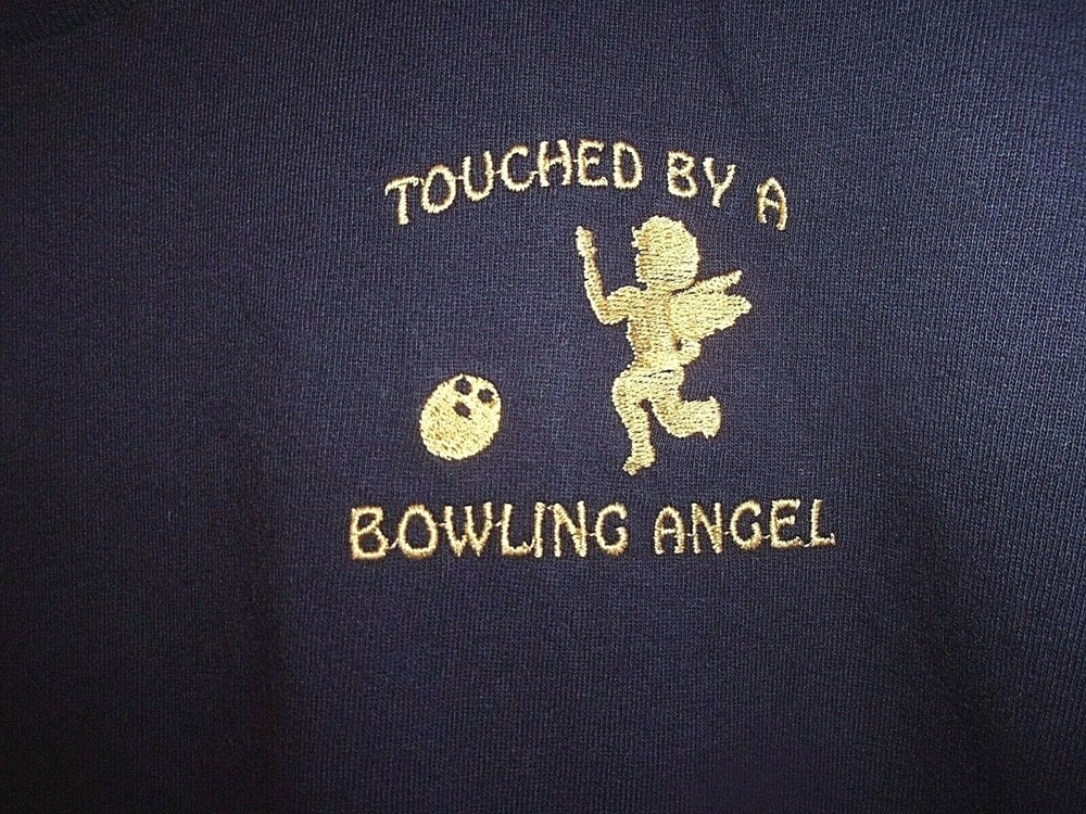 Touched By A BOWLING Angel 2XL t shirt