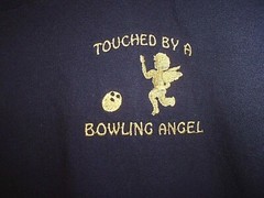 Touched By A BOWLING Angel 2XL t shirt