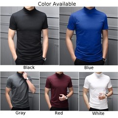 Top Mens Polyester Pullover Short Sleeve Summer 1pcs Basic Plain Blouse
