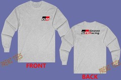 GR Gazoo Racing Japan Sports Car Tuner Men’s Gray Size S-3XL