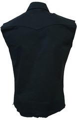 Mens Plain Sleeveless Work Shirt/Biker/Tattoo/Skull/Rock/Metal/Casual/Tang/Top/
