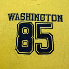 Vintage 1984 Washington #85 Collegiate University Sports Athletics T-Shirt – XL