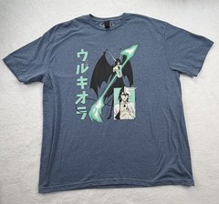 Bleach Anime T Shirt XL Blue Mineral Wash Ulquiorra Cifer Ripple Junction