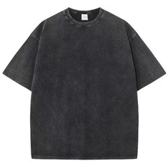 Men’s Oversized Vintage Washed T-Shirt Heavyweight Cotton Loose Streetwear Tee