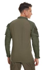 Men’s Army Military Shirts Tactical Combat 1/4 Zip Pullover Ripstop Work T-Shirt