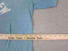 True Vintage Ozarks Shirt Mens Large Blue Lake Point View Resort 50s 60s Cotton