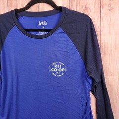 REI Co-Op Mens Long Sleeve Shirt Sz Small Pruple Stacked Tee NEW NWT