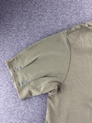 Nike Sportswear T Shirt Size Medium Olive Green Mesh Back Pleated VTG Inspired