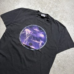 Vintage 90s Discovery Channel Store Lightbing Bolt Thunder Tshirt Size L