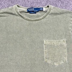 Polo Ralph Lauren T-Shirt Men M Green Custom Slim Fit Jersey Pocket Short Sleeve