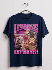 Lesbian Cat Lover T Shirt Funny LGBTQ Pride Graphic Tee Cute Kitty Gift Unisex