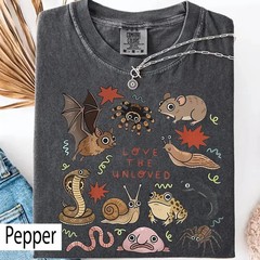 Love The Unloved Animal Shirt Bat Spider Snake Blobfish Nature Lover Gift