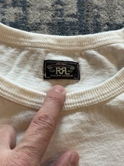 Men’s RRL Ralph Lauren Pocket Tee Size XL White 100% Cotton Made In USA