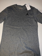 Jordan Embroidered Jumpman Core T Shirt DC7485 Grey White Red Men’s Sz M-3XL