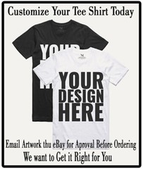 Shaka Big & Tall We Print Your Artwork For You Front or Back of Tee Shirt