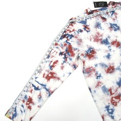 Original Use Mens Size M Crewneck Long Sleeve T-Shirt Tie Dye Red Ribbon