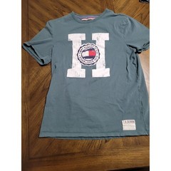 Tommy Hilfiger Mens T Shirt Graphic Logo Short Sleeve Cotton Tee Size M