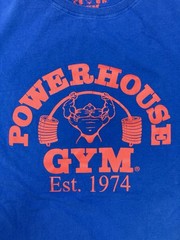 Powerhouse Gym Graphic T-shirt Men Large Black Short Sleeve